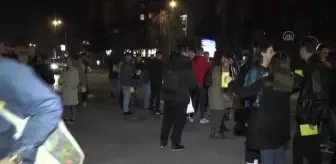 Kuzey Makedonya'da Uluslararası Öğrenciler Günü dolayısıyla yürüyüş düzenlendi