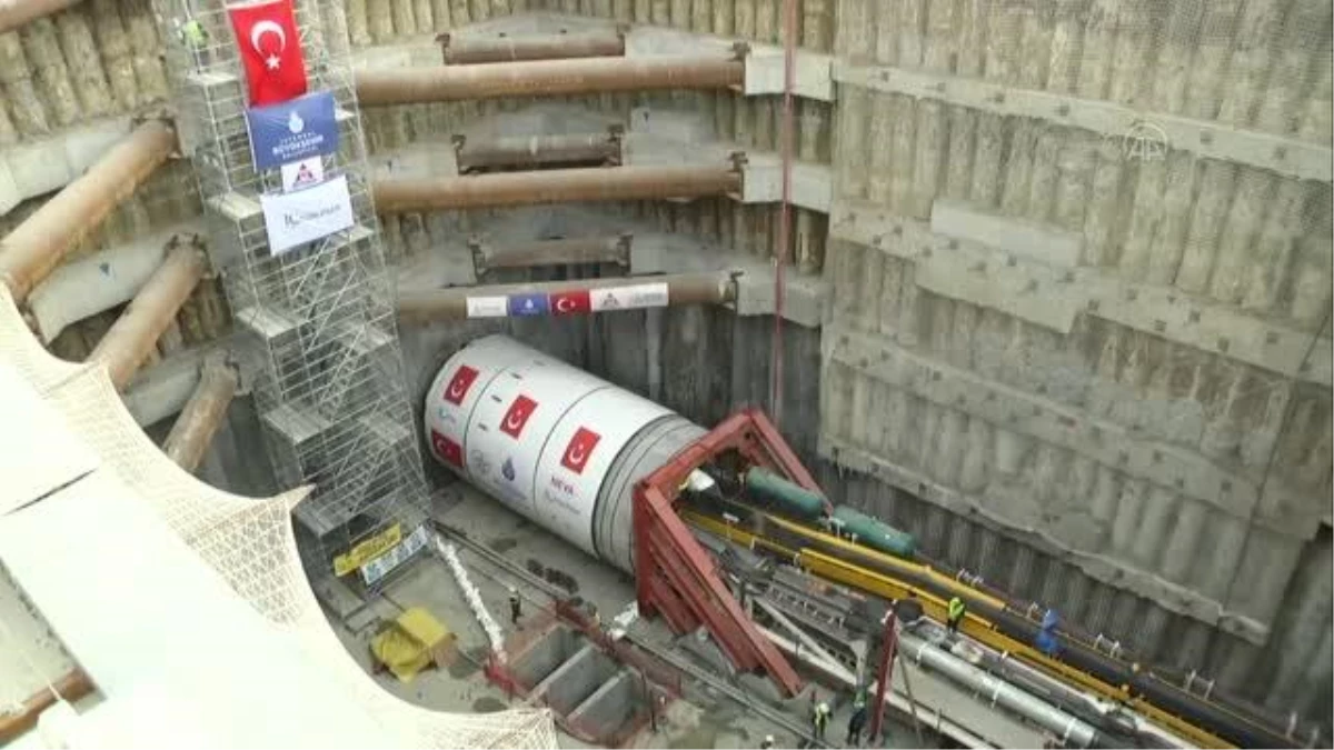 Mahmutbey-Bahçeşehir-Esenyurt metro hattında tünel açma makinesi kazıya başladı