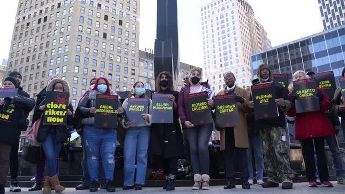 Rikers Adası Hapishanesi'nin kapatılması için gösteri düzenlendi