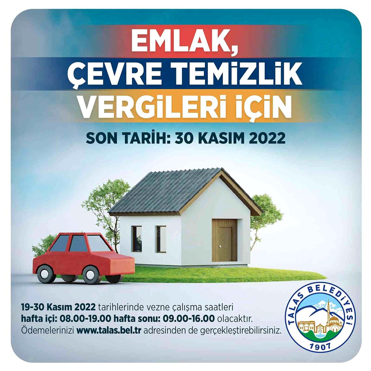 Talas\'ta vergi ödeme kolaylığı