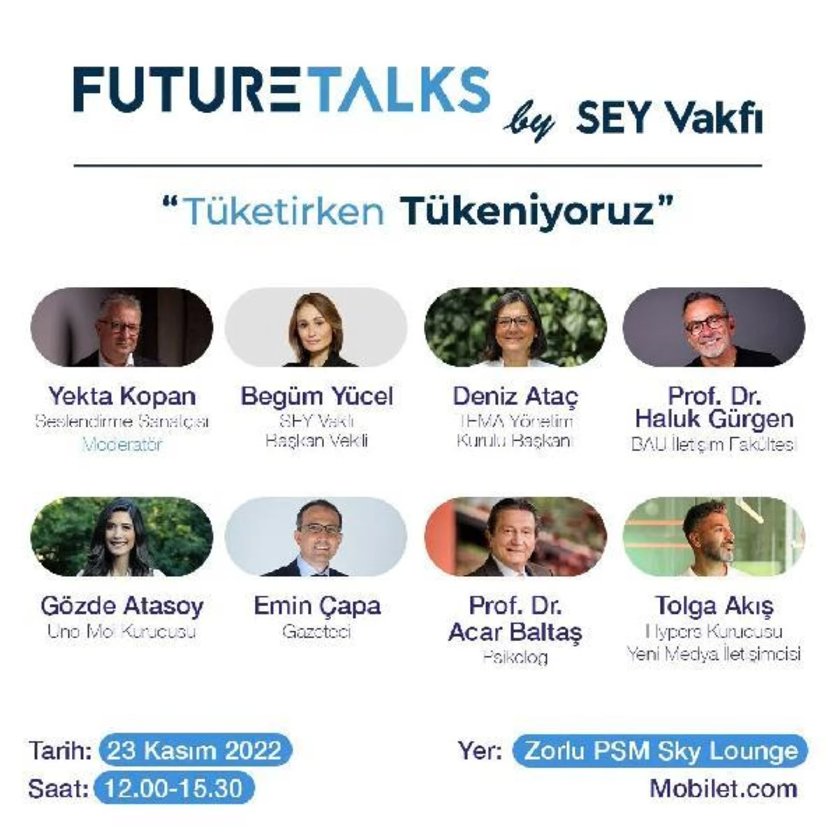 Tüketim ve tükeniş Future Talks\'ta konuşulacak