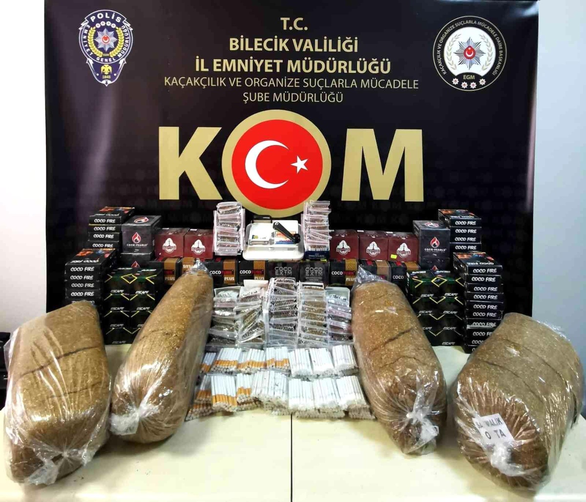 Bilecik\'te kaçak tütün ve tütün mamulü operasyonu