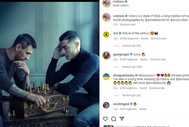 Messi ve Ronaldo kanka oldu! İkilinin ortak paylaşımı sosyal medyayı yıktı Messi ve Ronaldo kanka oldu! İkilinin ortak paylaşımı sosyal medyayı yıktı
