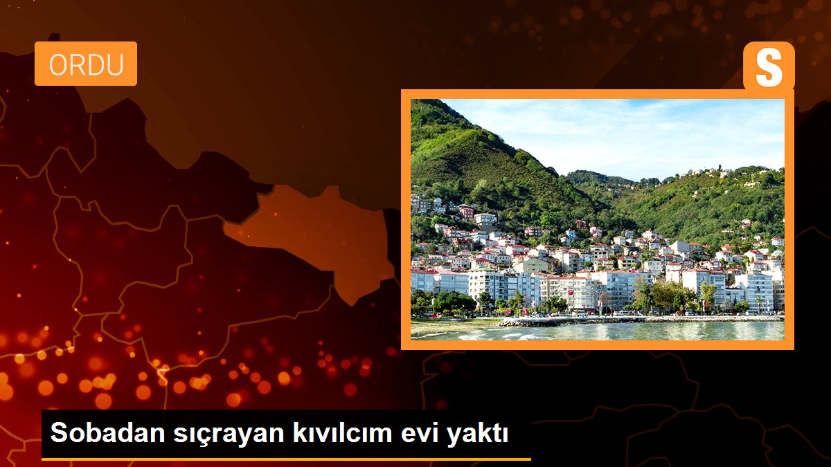 Sobadan sıçrayan kıvılcım evi yaktı