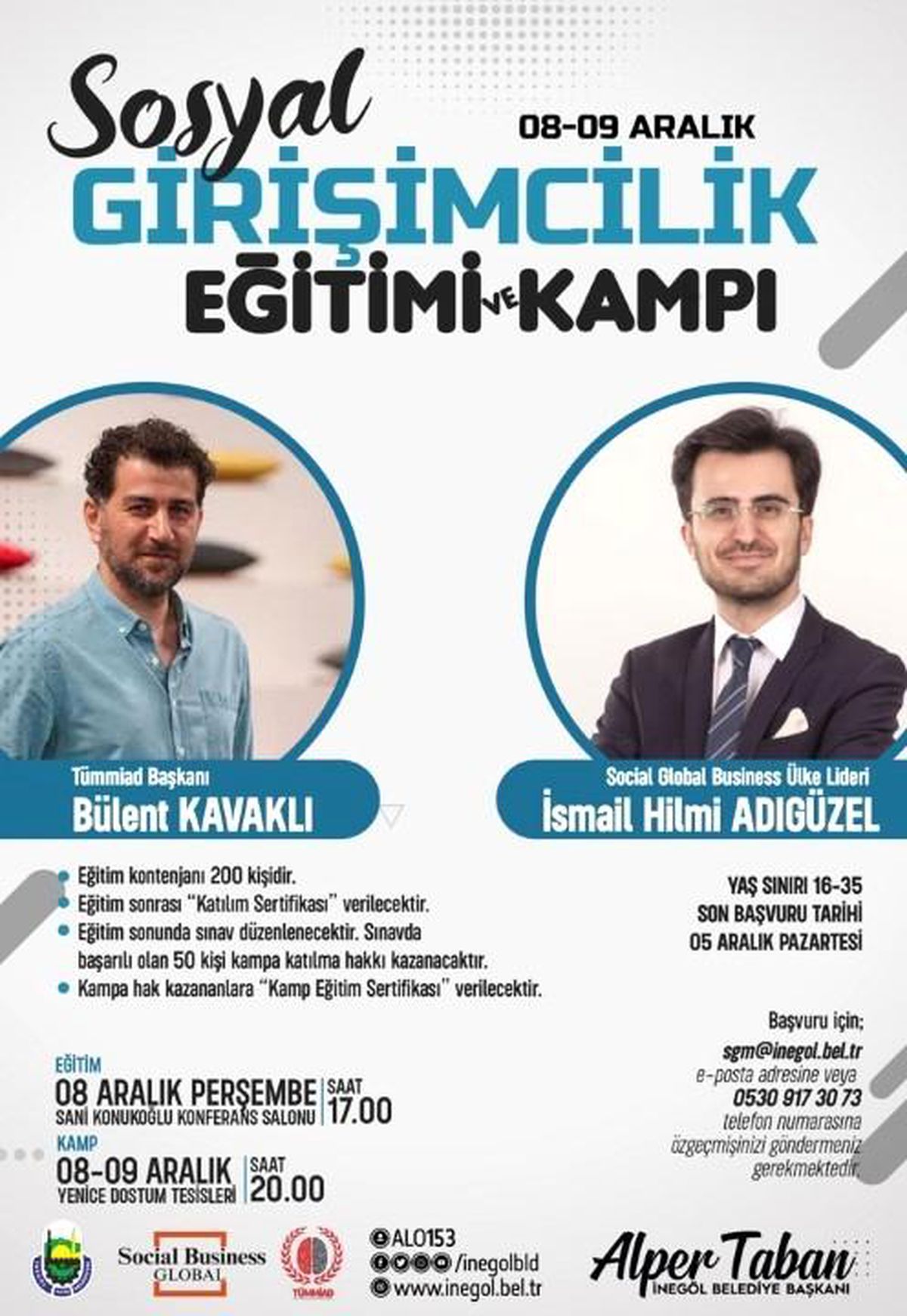 Sosyal girişimcilik eğitim ve kampı için başvurular başladı