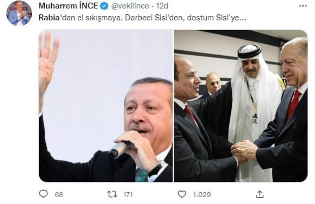 Cumhurbaşkanı Erdoğan'ın Sisi ile fotoğrafı sosyal medyada gündem oldu! Herkesin aklına 3 sene önceki sözleri geldi