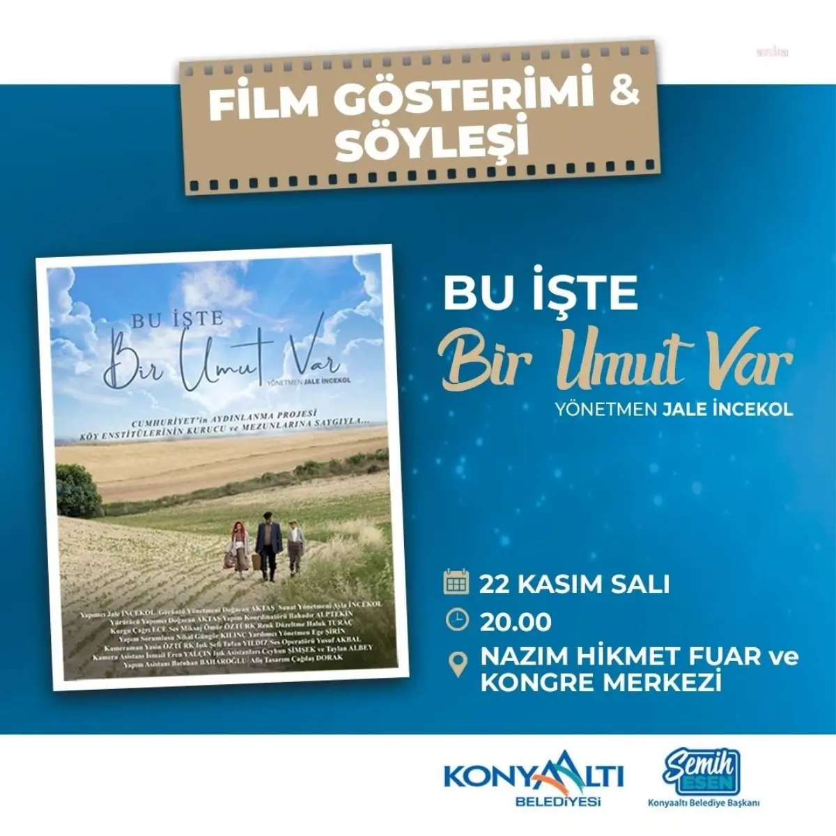 Konyaaltı Belediyesi İlçede Film Gösterimlerine Devam Ediyor