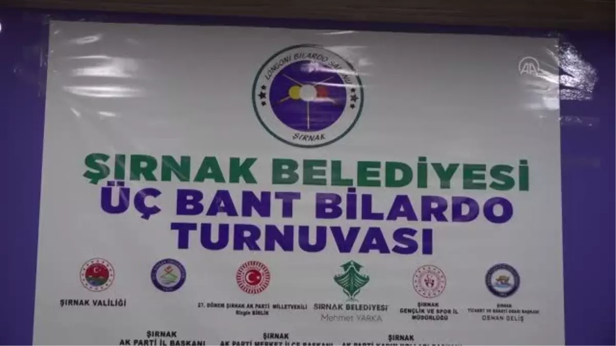 Şırnak Bölgesel Bilardo Turnuvası 2.ve 3. turlarla devam etti