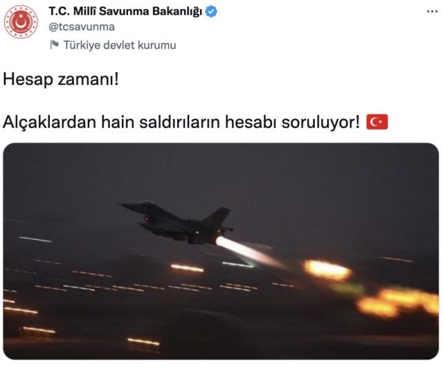 Son Dakika! Türk Silahlı Kuvvetleri, Suriye ve Irak'ın kuzeyindeki terör örgütü hedeflerine yönelik hava harekatı başlattı Son Dakika! Türk Silahlı Kuvvetleri, Suriye ve Irak'ın kuzeyindeki terör örgütü hedeflerine yönelik hava harekatı başlattı