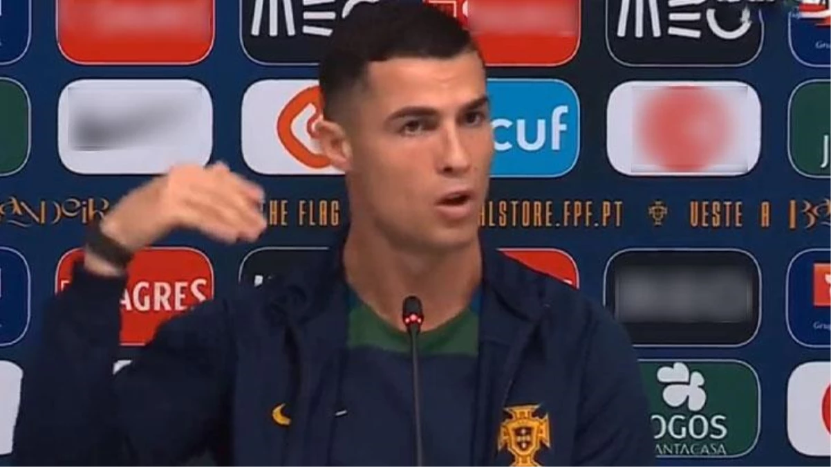 Cristiano Ronaldo\'nun çıkışı basın toplantısındaki gazetecileri susturdu