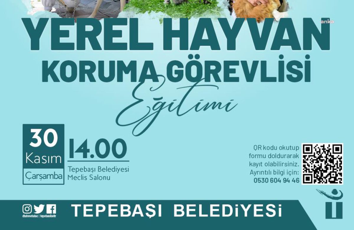 Tepebaşı Belediyesi \'Yerel Hayvan Koruma Görevlisi Eğitimi\' Verecek