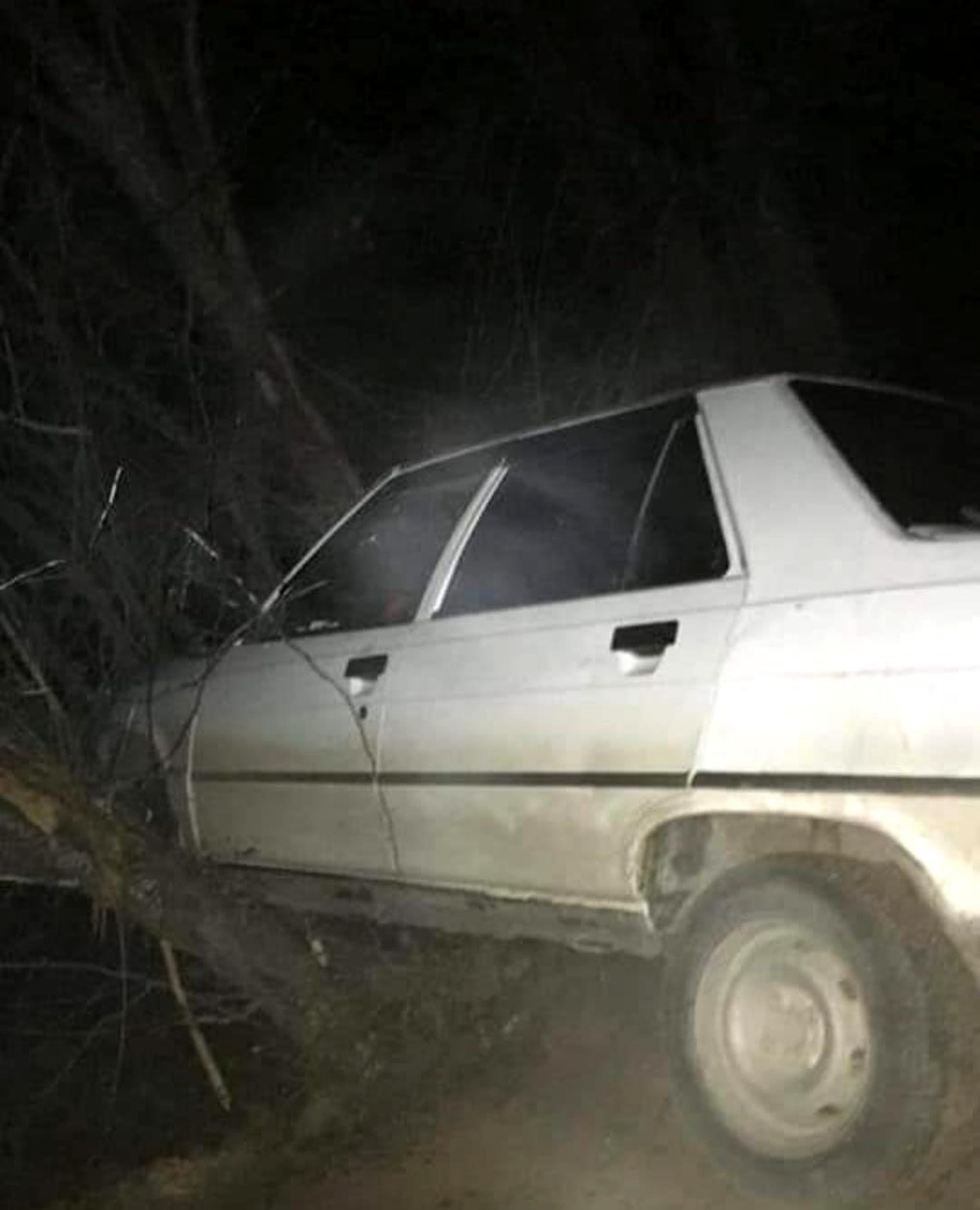 Yoldan çıkan otomobil ağaçlara çarparak durabildi: 1 yaralı