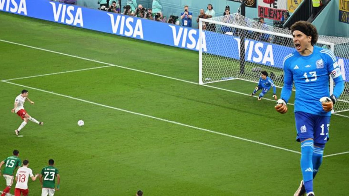 Meksika\'nın sembol isimlerinden Ochoa, Dünya Kupası\'na damga vurmaya devam ediyor! Lewandowski\'nin penaltısını kurtararak zirvede yer aldı
