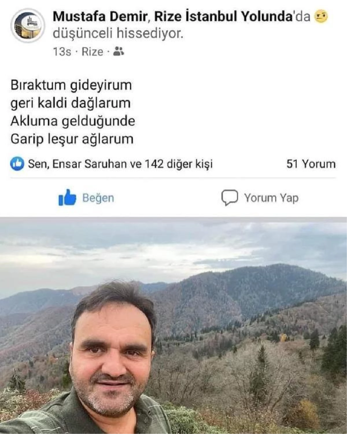 Eşi ve oğluyla birlikte öldüğü kaza öncesi Karadeniz şivesiyle paylaşım yapmış