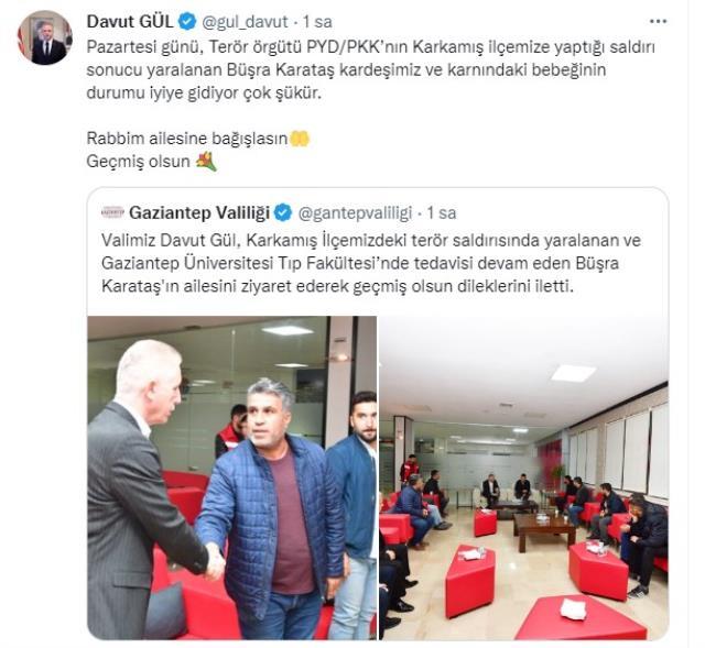 Gaziantep Valisi açıkladı! İşte Karkamış saldırısında yaralanan anne ve karnındaki bebeğin son durumu