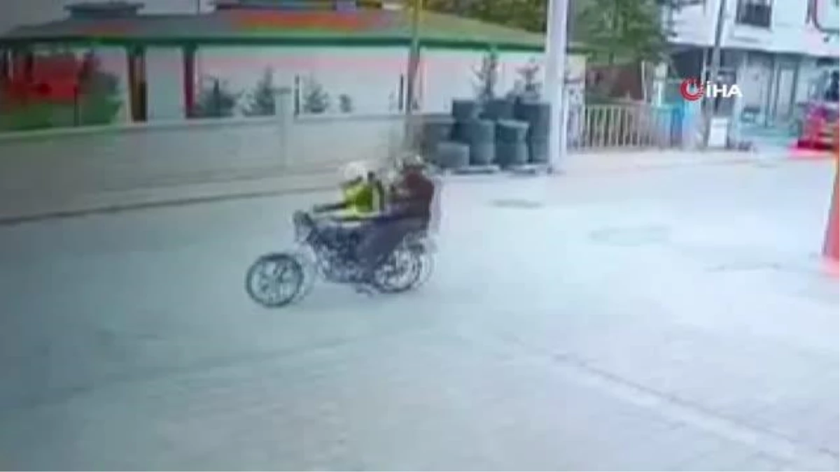 Karaman\'daki motosikletli cinayet güvenlik kamerasında