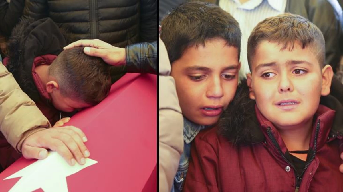 Gözyaşlarına boğuldular! Gaziantep\'in 5 yaşındaki şehidi Hasan\'a kardeşlerinden son veda