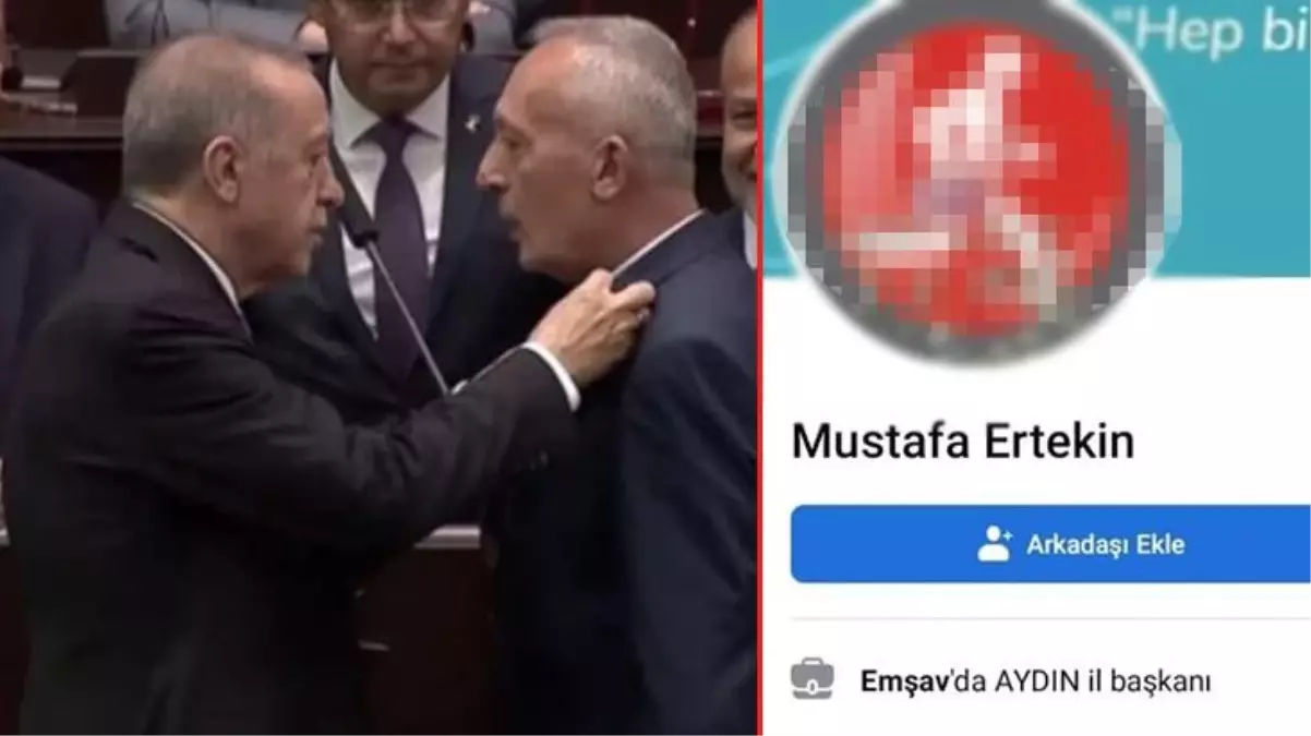 Rozetini Erdoğan\'ın taktığı eski CHP\'li Mustafa Ertekin, "128 milyar dolar nerede?" göndermeli profil fotoğrafını kaldırmayı unuttu