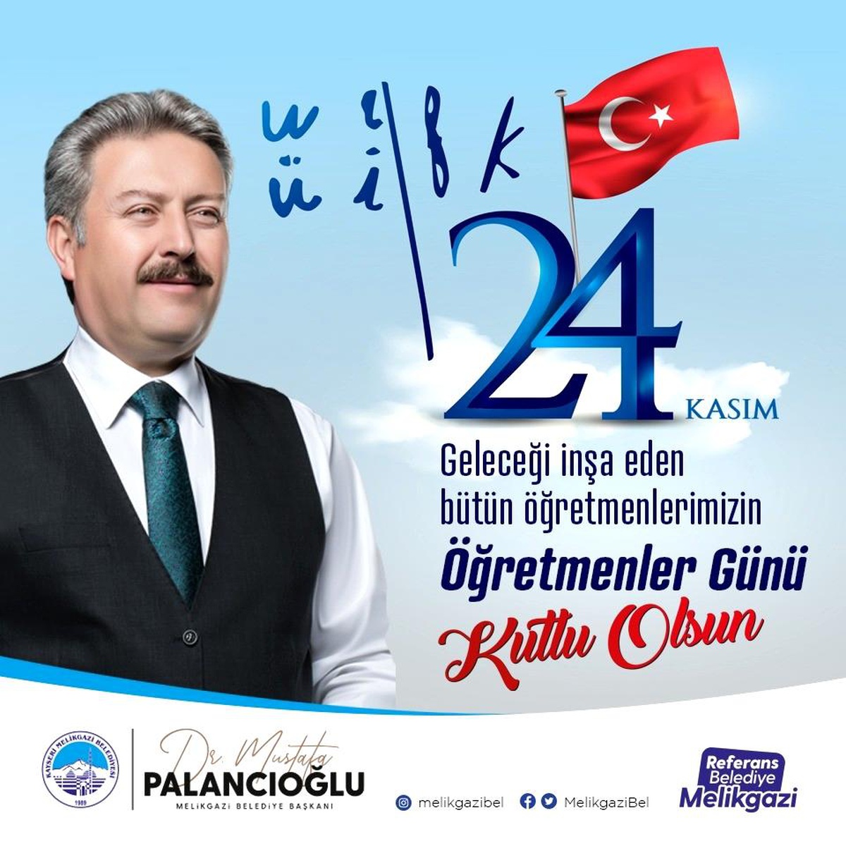 Başkan Palancıoğlu\'ndan 24 Kasım Öğretmenler Günü mesajı