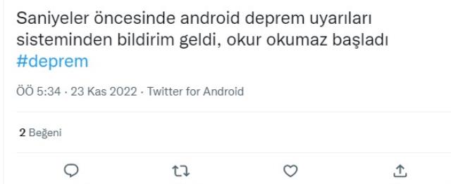 Depremden saniyeler önce telefonlara bildirim geldiği iddiası! Birçok kişi ekran görüntüsü paylaştı