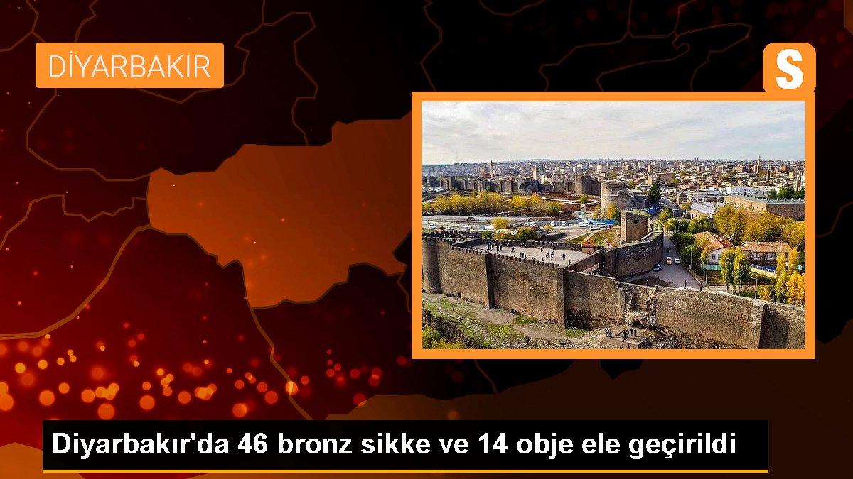 Diyarbakır\'da 46 bronz sikke ve 14 obje ele geçirildi