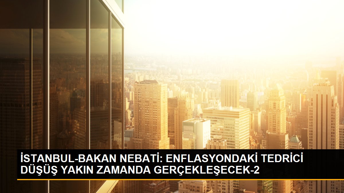 İSTANBUL-BAKAN NEBATİ: ENFLASYONDAKİ TEDRİCİ DÜŞÜŞ YAKIN ZAMANDA GERÇEKLEŞECEK-2