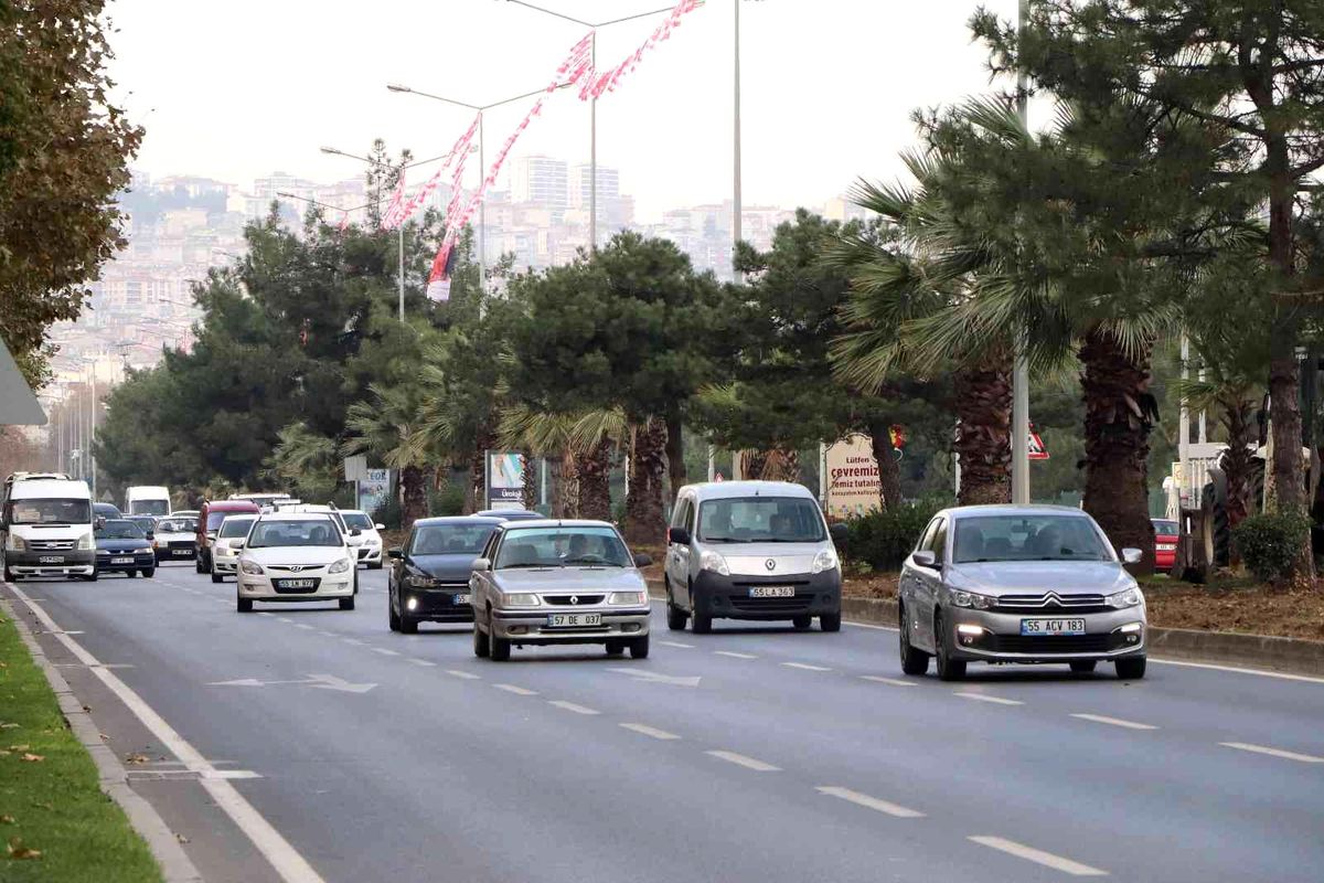 Samsun\'da trafiğe kayıtlı araç sayısı 413 bini geçti