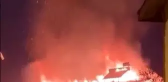 Tokat'ta iki katlı ahşap ev alevlere teslim oldu