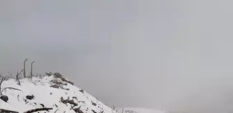 Afyonkarahisar'ın yüksek kesimlerinde kar yağışı etkili oldu