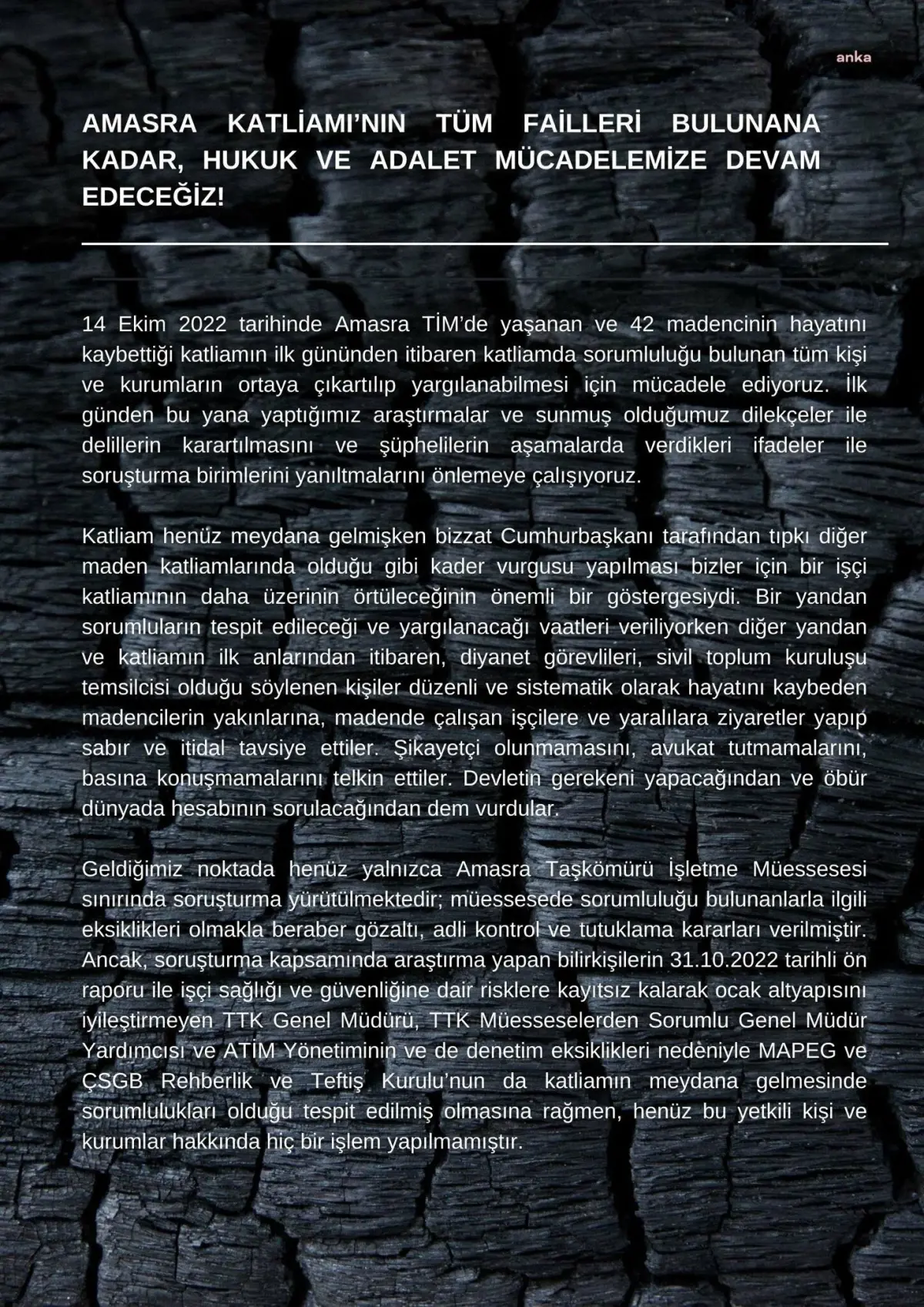 Amasra\'da Yaşamını Yitiren Madencilerin Yakınlarının "Avukatınızı Değiştirin, Yoksa Tazminatlarınızı Alamazsınız" Diye Tehdit Edildiği Öne Sürüldü