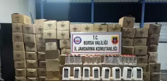 Bursa'da bir depoda 6 bin 44 litre etil alkol ele geçirildi