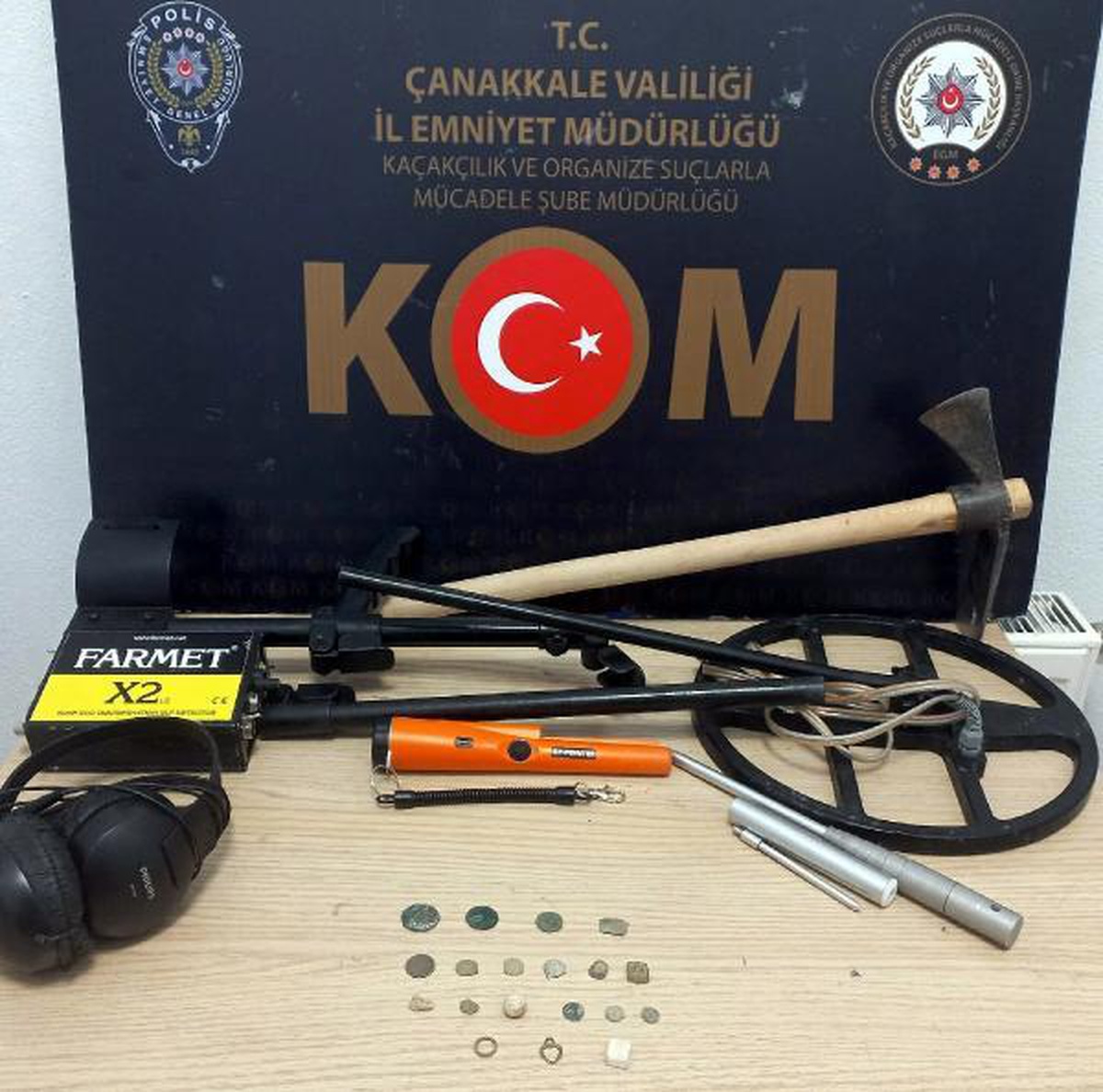 Çanakkale\'de tarihi eser kaçakçılığı operasyonu: 1 gözaltı
