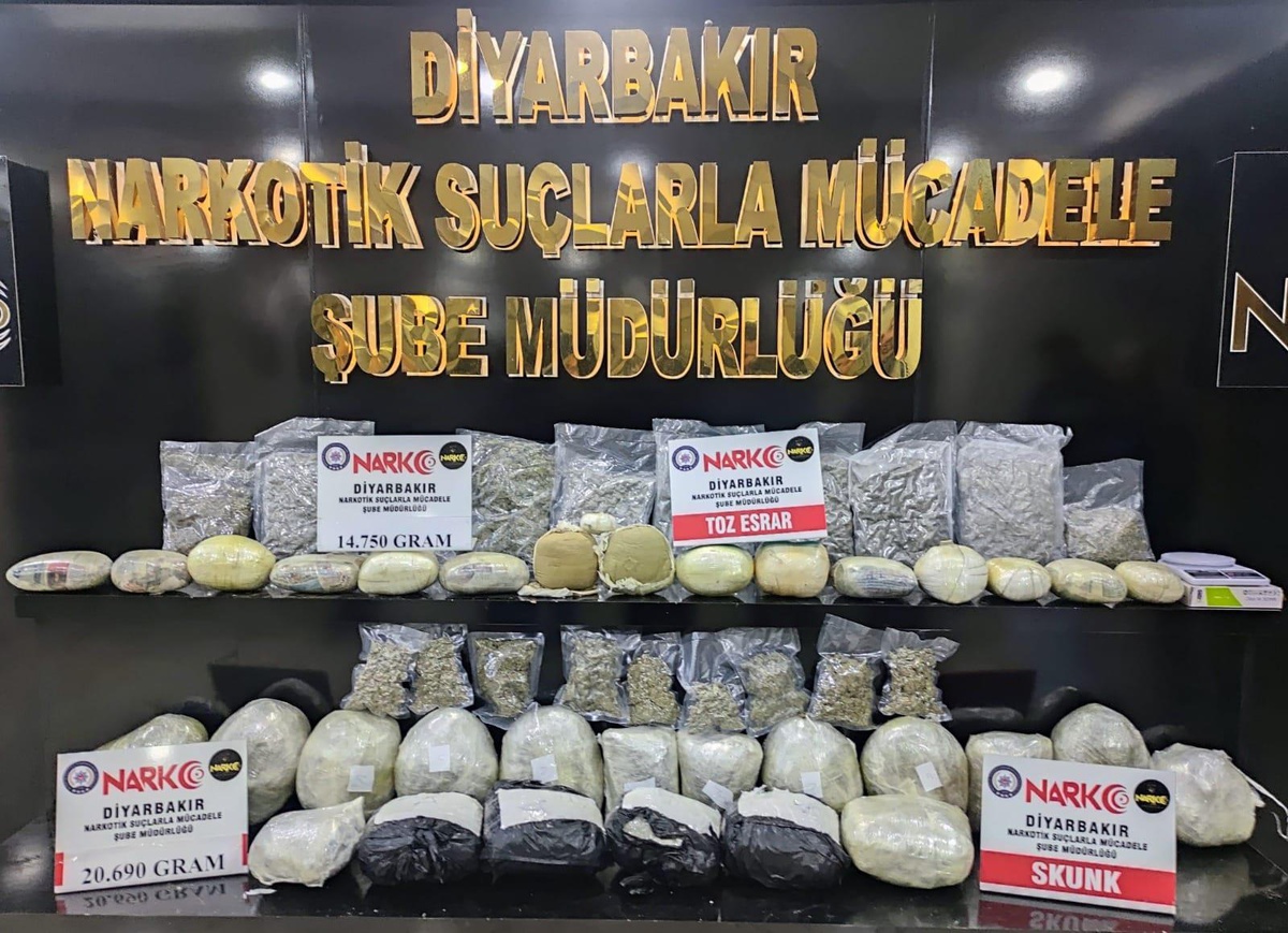 Diyarbakır\'da uyuşturucu operasyonlarında 8 zanlı tutuklandı