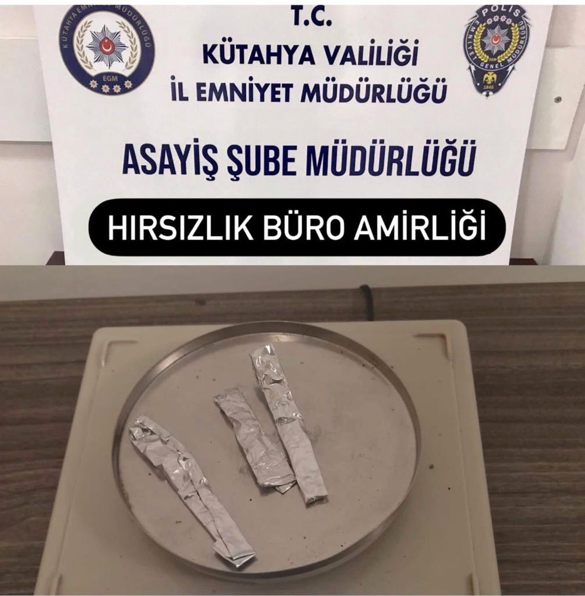 Kütahya\'da bir kişinin üzerinde uyuşturucu ele geçirildi