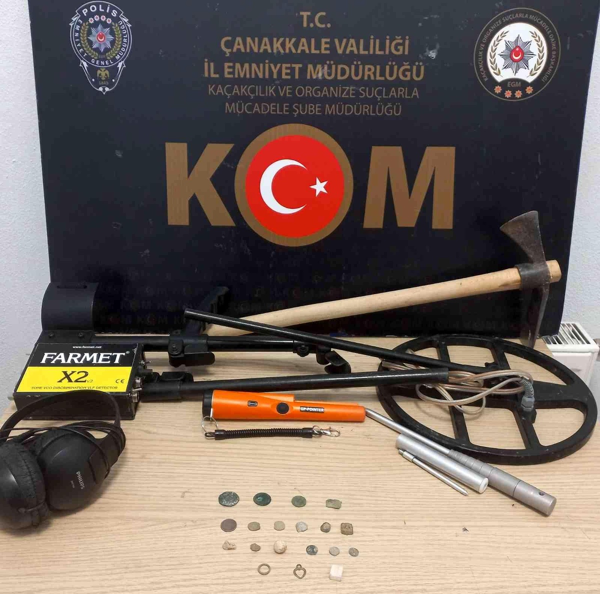 Lapseki\'de tarihi eser kaçakçılığı operasyonu