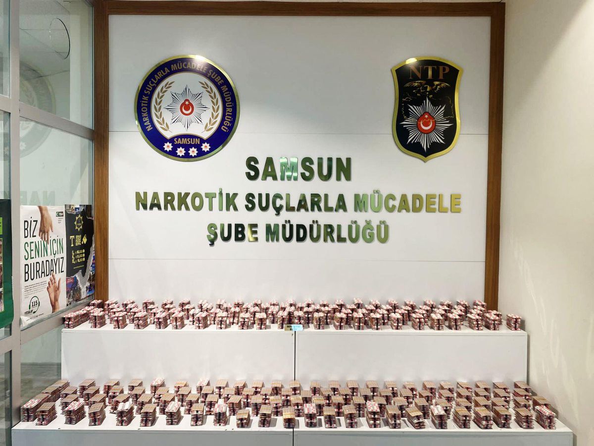 Samsun\'da 28 bin uyuşturucu hap ele geçirildi