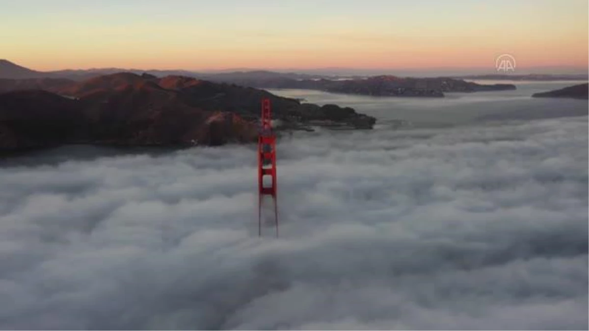 SAN FRANCİSCO - Golden Gate Köprüsü üzerindeki sis güzel görüntüler oluşturdu