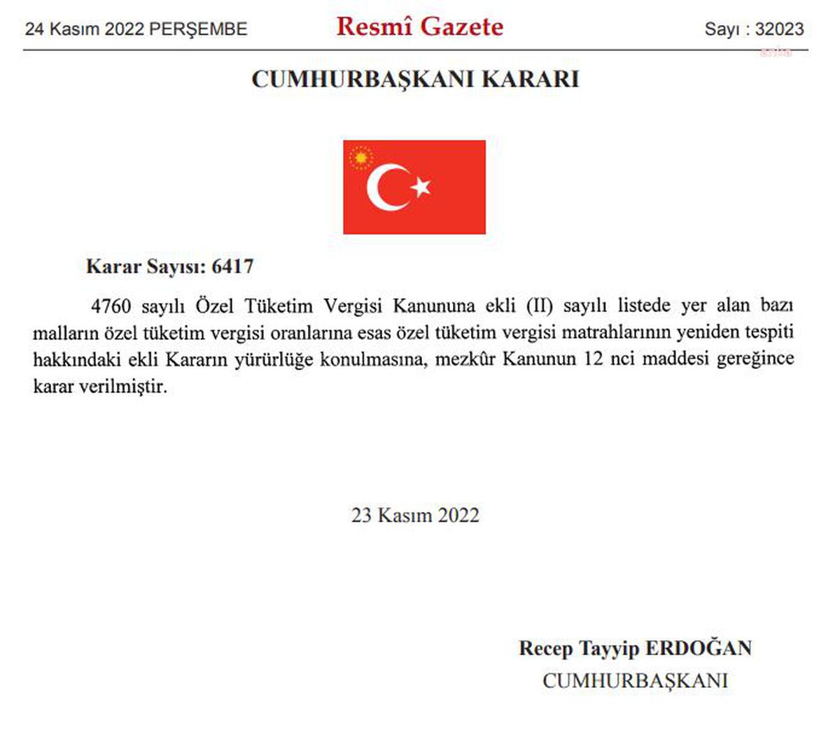 Sıfır Araçların Ötv Matrahları Güncellendi