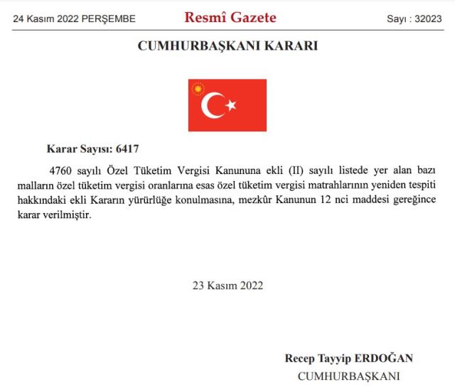 Son dakika: Otomobilde beklenen ÖTV düzenlemesi yapıldı! İşte yeni matrah limitleri Son dakika: Otomobilde beklenen ÖTV düzenlemesi yapıldı! İşte yeni matrah limitleri