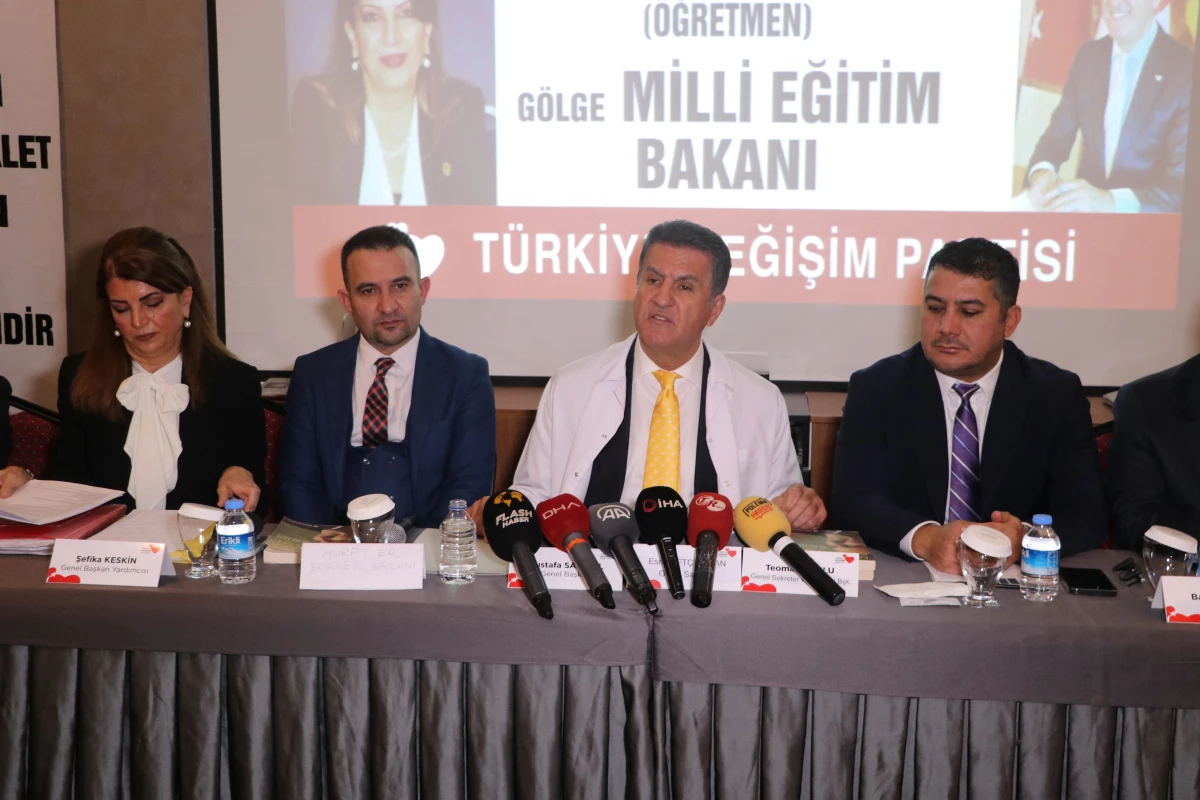 TDP Genel Başkanı Sarıgül, Edirne\'de basın toplantısı düzenledi Açıklaması