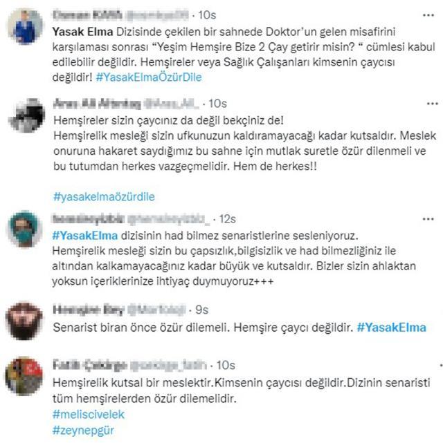 Yasak Elma dizisinde hemşiren çay istenilen sahne tepki çekti