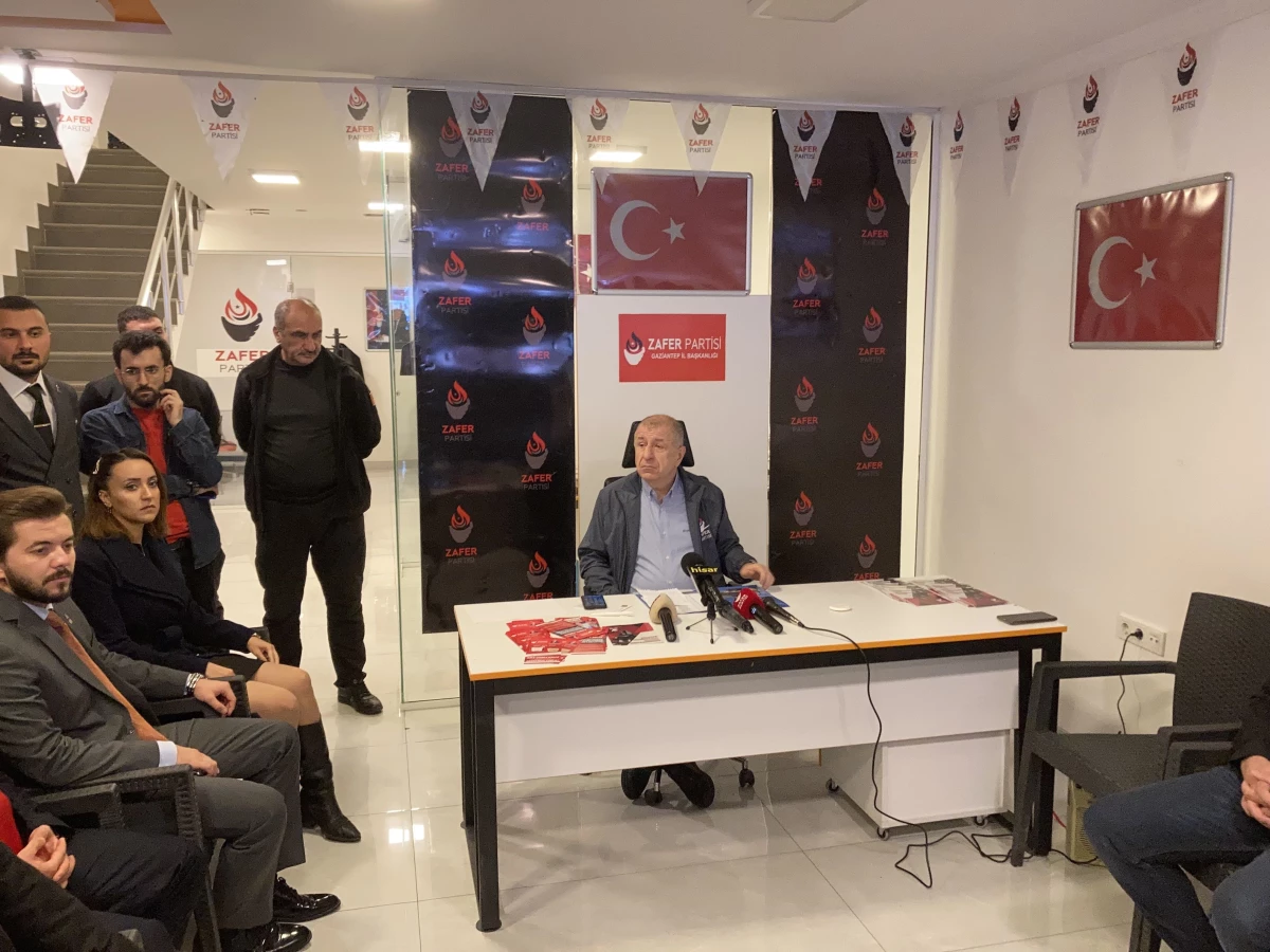 Zafer Partisi Genel Başkanı Özdağ, Gaziantep\'te konuştu Açıklaması