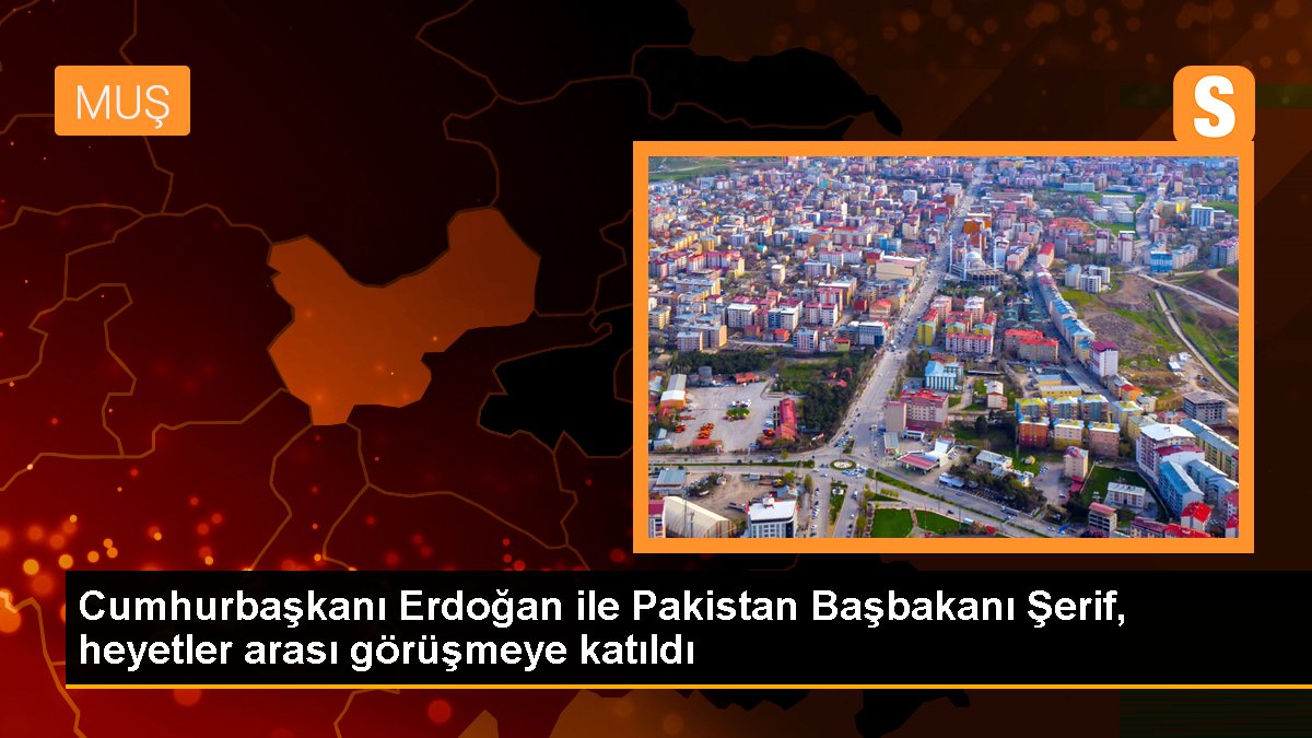 Cumhurbaşkanı Erdoğan ile Pakistan Başbakanı Şerif, heyetler arası görüşmeye katıldı