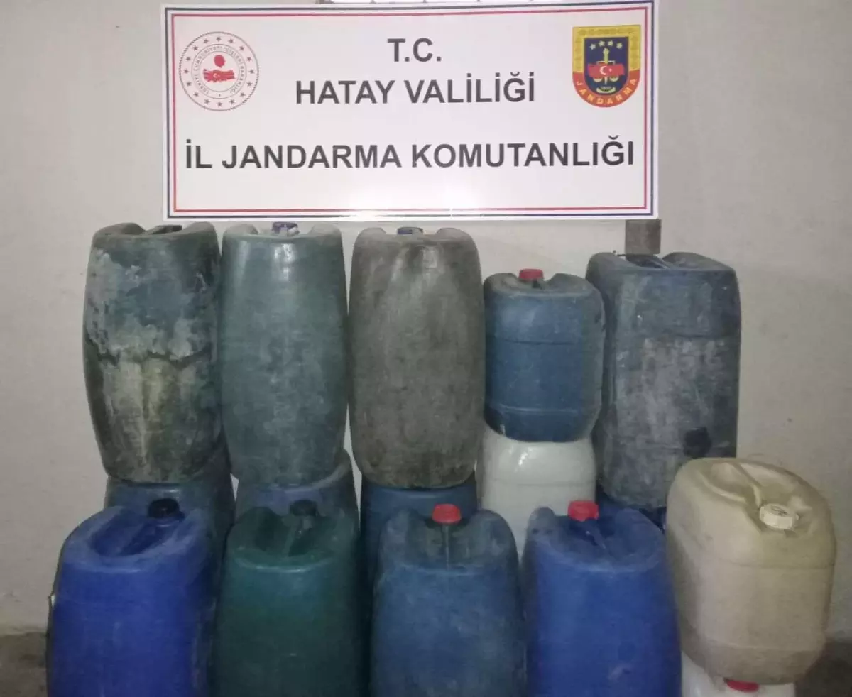 Hatay'da 1160 litre gümrük kaçağı akaryakıt ele geçirildi