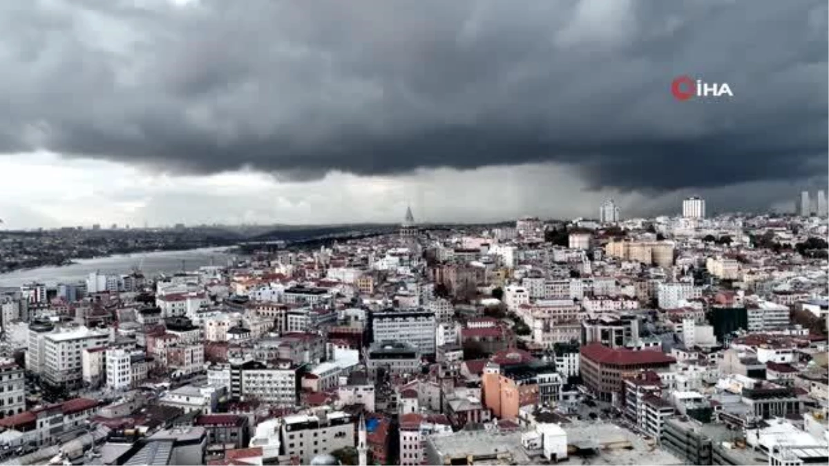 İstanbul semalarını yağmur bulutları kapladı