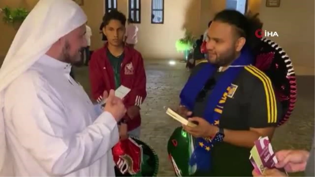 Katar 2022 Dünya Kupası\'nda Brezilyalı aile ve Meksikalı taraftar Müslüman oldu