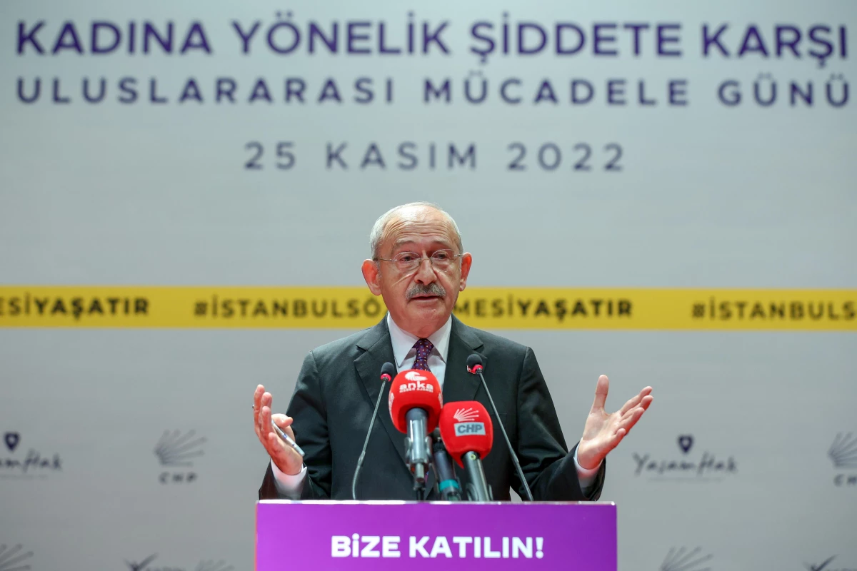 Kılıçdaroğlu, Kadına Yönelik Şiddete Karşı Uluslararası Mücadele Günü Programında konuştu Açıklaması