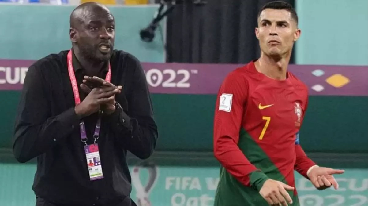 Gana\'nın hocasından Cristiano Ronaldo\'yu kızdıracak sözler: Hakemler ona özel bir hediye verdi