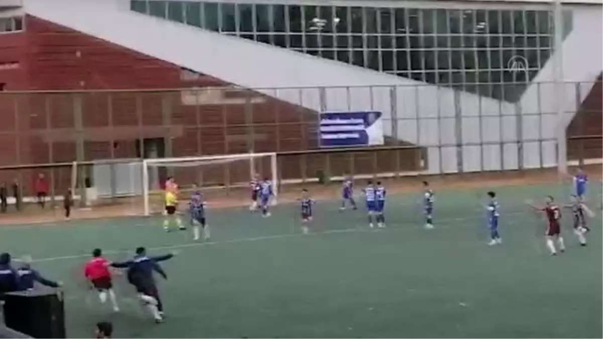 Amatör ligdeki olaylı maçta biri polis iki kişi yaralandı