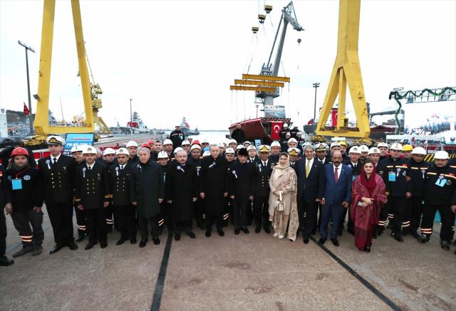 Cumhurbaşkanı Erdoğan ve Pakistan Başbakanı Şerif, MİLGEM Projesi ve Açık Deniz Karakol Gemisi Projesi Töreni'ne katıldı